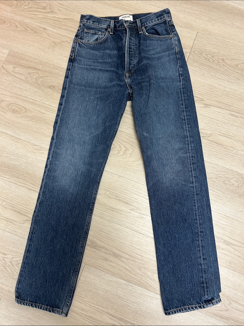 Agolde high wash wide leg Jeans